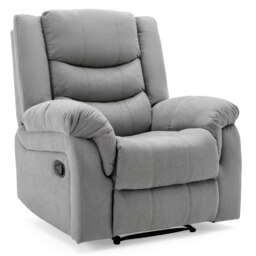 Seattle Manual Fabric Recliner Lounge Chair (Grey)