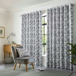 Skandi Eyelet Curtains - Silver - 229 cm x 274 cm