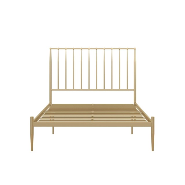 Giulia Modern Metal Bed Gold Look, Double