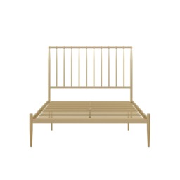 Giulia Modern Metal Bed Gold Look, Double