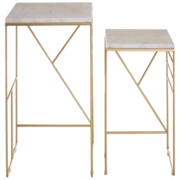 Interiors By Premier Avantis Set Of 2 Square Side Tables