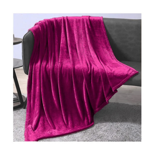 Ezysleep Faux Mink Super Soft Throw Plush Luxury Blanket Cozy Home Decor Pink Pink
