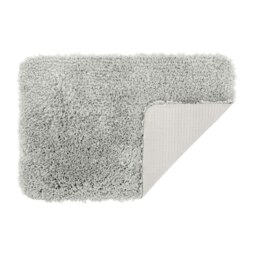 Shaggy Non Slip Bath Mat 40 x 60cm, Shower Mat - Light Grey