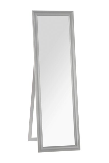 Interiors By Premier Stable Design Grey Floor Standing Mirror, Bevelled Edges Bathroom Mirror, Full Length Large Tall Mirror Grey