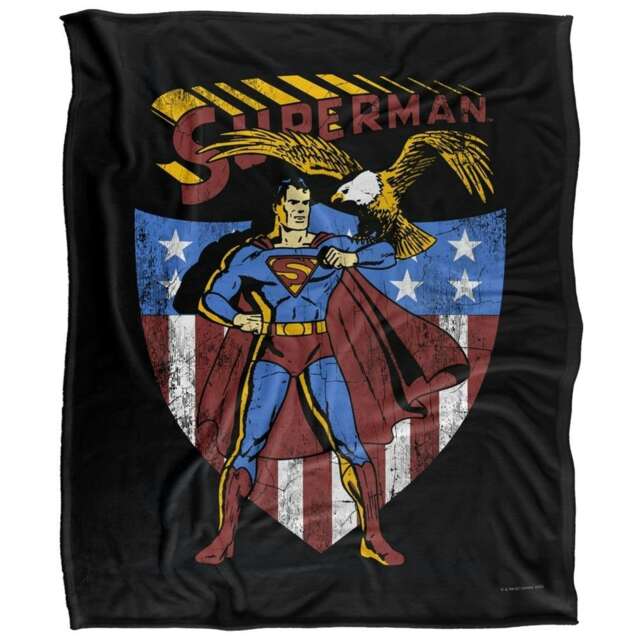Superman Eagle Blanket - Multicoloured - One Size