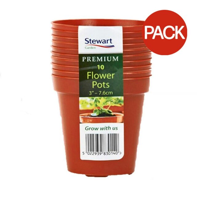 Stewart Plant Pot (Pack of 10) - Terracotta - One Size