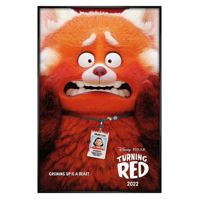 Gloss Black Framed Turning Red Maxi Poster Multi