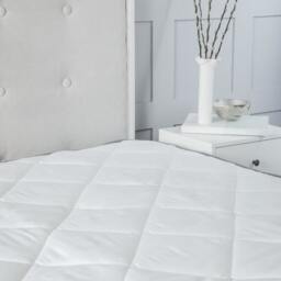 2.5CM Microfibre Soft Touch 1 Inch Mattress Topper White King