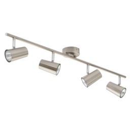 BHS Barley Spotlight Bar Ceiling Light Silver Satin Nickel 1