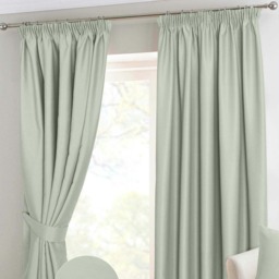 Homescapes Ivory Herringbone Chevron Blackout Curtains Pair Pencil Pleat - 46x72 Inches Cream Ivory