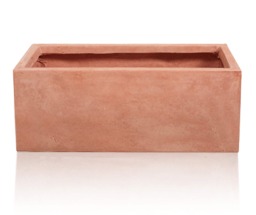 Primrose Terracotta Style Fibrecotta Rectangular Trough Planter 80cm Wide