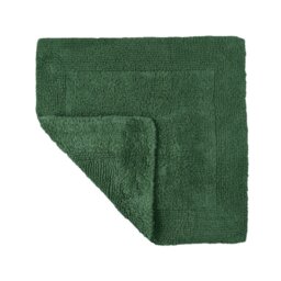 Elegance Reversible Heavyweight Square Bath Mat - Dark Green