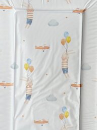 Babybase Padded Changing Mat 74 x 46cm Bunny Balloon White