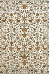 Classical Collection Secret Garden Soft Pile Beige Rug and Runner