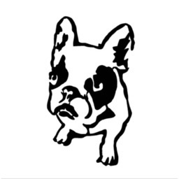 Decortie Dogo Metal Wall Art 32x54cm Black