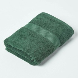 Homescapes Turkish Cotton Guest Towel - Dark Green Green