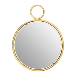 Meissa Gold Finish Pendant Wall Mirror Gold
