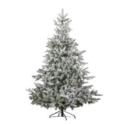 7ft (2.1m) Snowy Grandis Fir Artificial Christmas Tree with 2326 Tips & Metal Stand