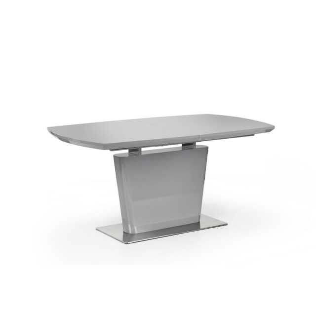 Premium Como 90cm High Gloss Extending Dining Table - Grey