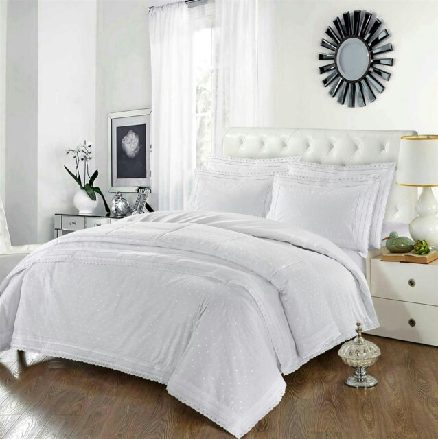 Highgrove White Super King Duvet Cover Set