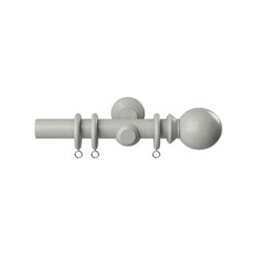 28mm Woodland Urban Grey Curtain Pole Set 100cm Grey Grey