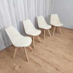 Dining Chairs Set of 4 Cream Tulip Kitchen Chairs