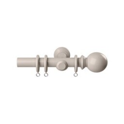 28mm Woodland Grey Curtain Pole Set 170cm Grey Grey