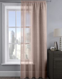 Velosso Alessandria Sparkle Slot Top Voile Panel - 137cm x 122cm Pink Blush Pink