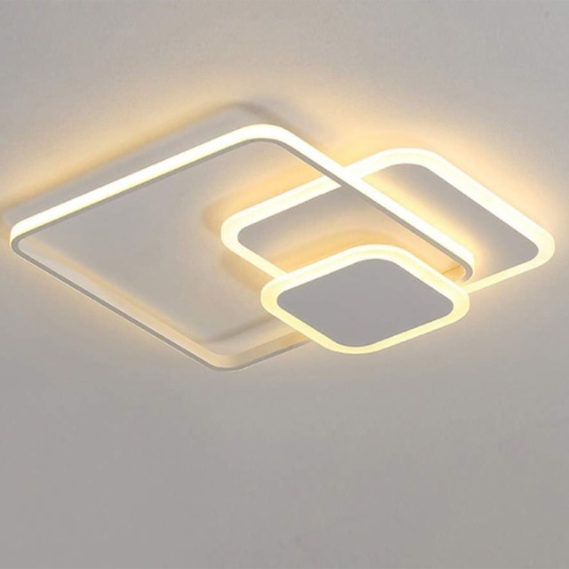 3 Squares Structure Ceiling Light White