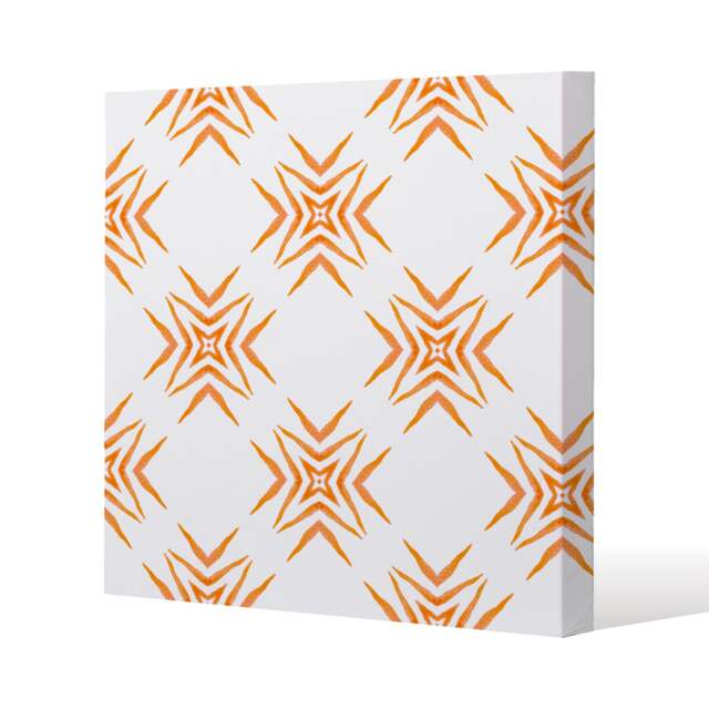 Orange ravishing boho chic (Canvas Print) / 90 x 90 x 4cm Multi