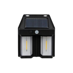 GardenKraft Solar Sensor Garden Wall Light Black