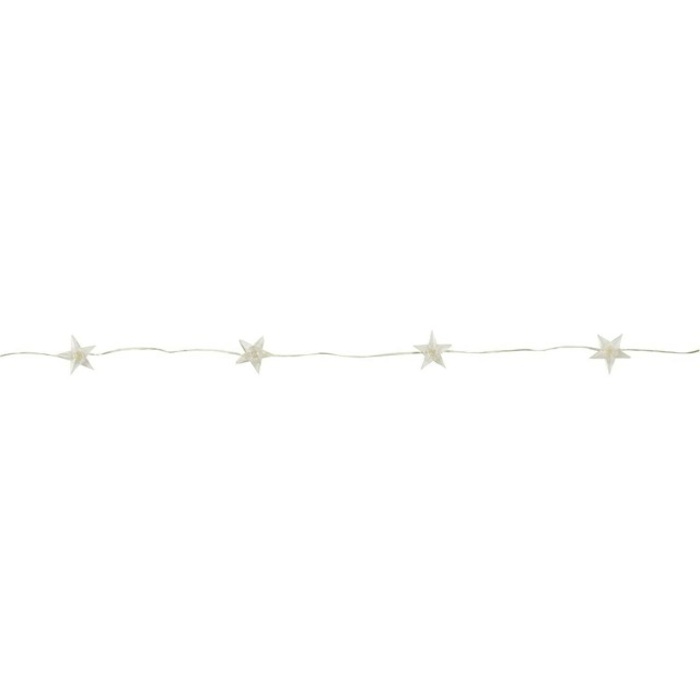 Solar Powered LED 30 Star String Lights - Firefly Clear 1