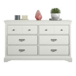 Bristol 6 Drawer Dresser White White WHITE One Size 2