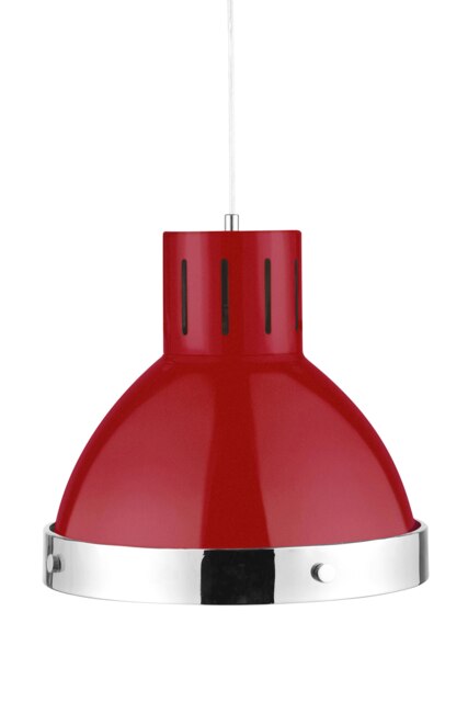 Orsina Jasper Red and Chrome Pendant Light