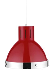 Orsina Jasper Red and Chrome Pendant Light