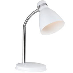 Nordlux Cyclone Indoor Table Lamp White Metal E14 Gooseneck - Mains Powered, IP20 White White
