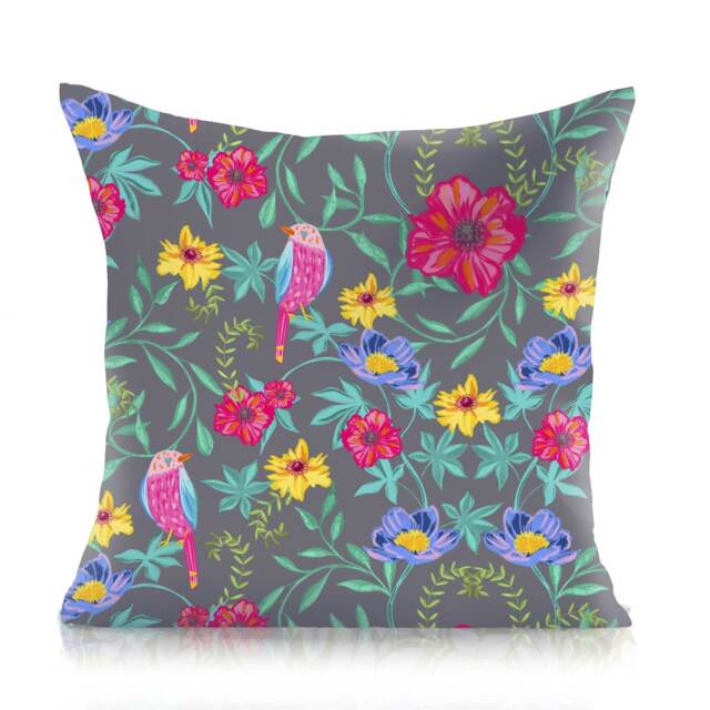 Blossom Wildflowers Set of 4 Cushions 45cm x 45cm Multi 45 x 45cm 4