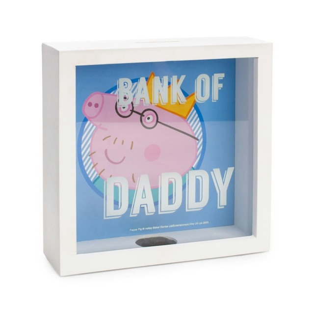 Peppa Pig Bank Of Daddy Money Pot - White - One Size
