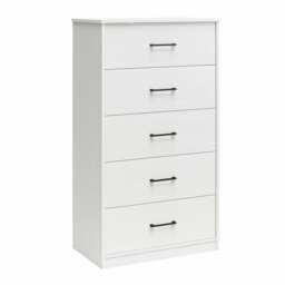 BrEZ Build Pearce 5 DRW Dresser White Oak White White Oak One Size