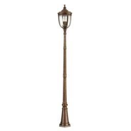 English Bridle 3 Light Large Outdoor Lamp Post British Bronze IP44, E14