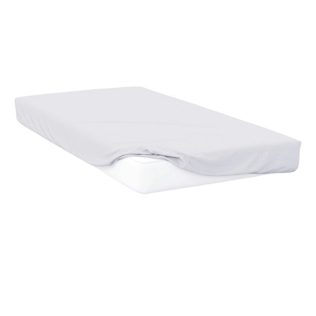 Belledorm Jersey Cotton Fitted Sheet - White - Double
