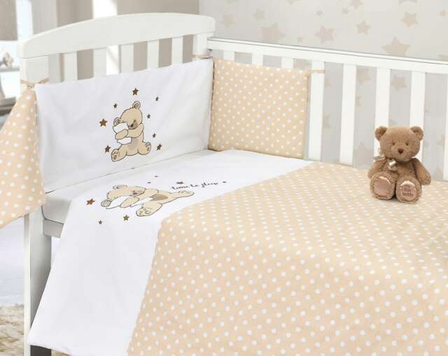 2pc Teddy Bale Set - Cream