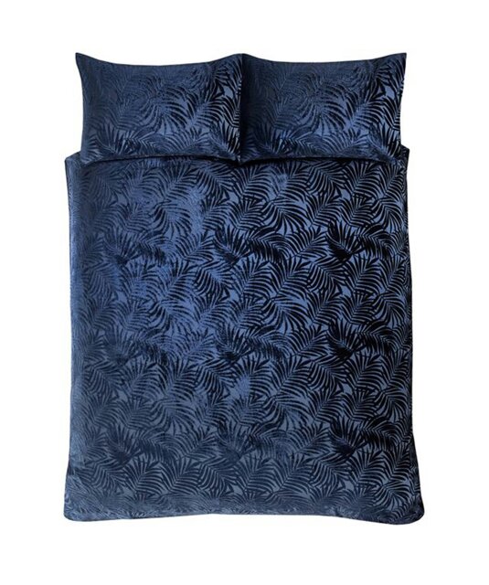 Paloma Floral Cotton Duvet Cover Set with Pillowcase Blue Single 1