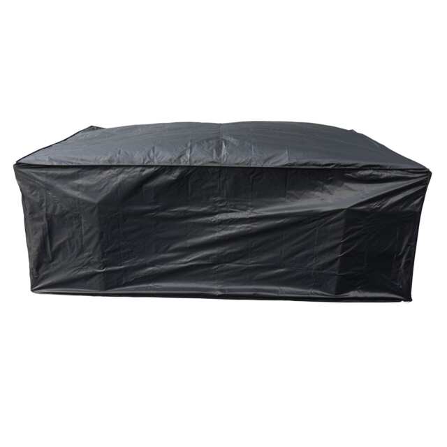 KCT Weatherproof Outdoor Garden Patio Rattan Furniture Cover Rectangular Small - 170 x 94 x 70cm Black Small 1