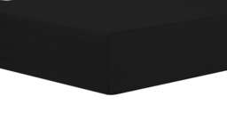 Basics Fitted Sheet in Black - Bunk Black Black Single