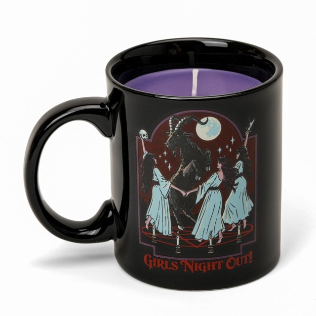 Girls Night Out black Scented Mug Candle - Purple Rain