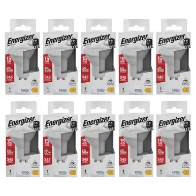 Energizer LED GU10 345lm 3.6W 4000K (Cool White) Light Bulb - Pack of 10