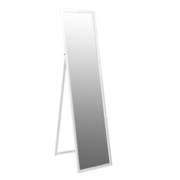 Harbour Housewares Square Full-Length Mirror - 137cm x 35.5cm - Large Tall Freestanding Mirror for Bedrooms & Hallways White White One Size