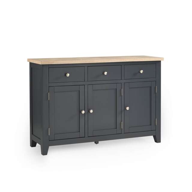 Premium Ainsley Sideboard in Dark Grey and Oak