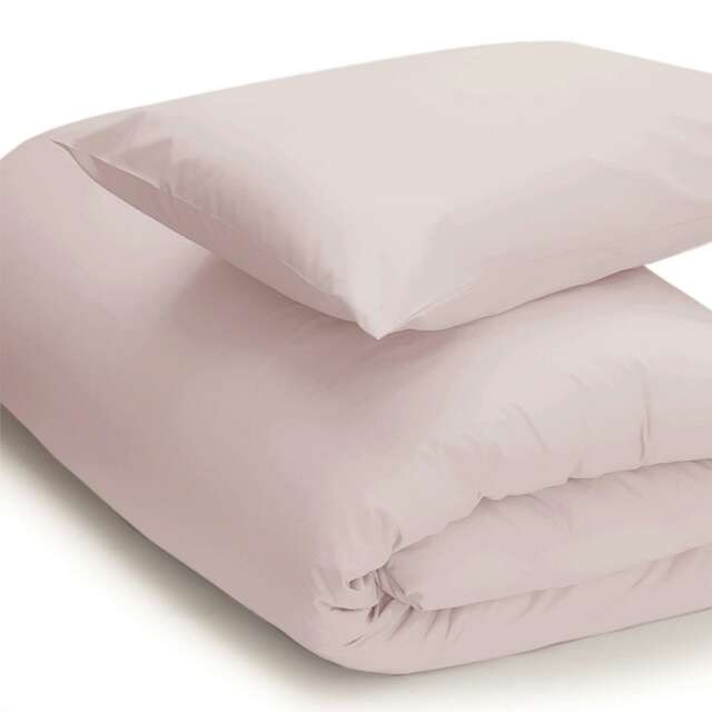 Belledorm Easycare Percale Duvet Cover - Powder Pink - Superking